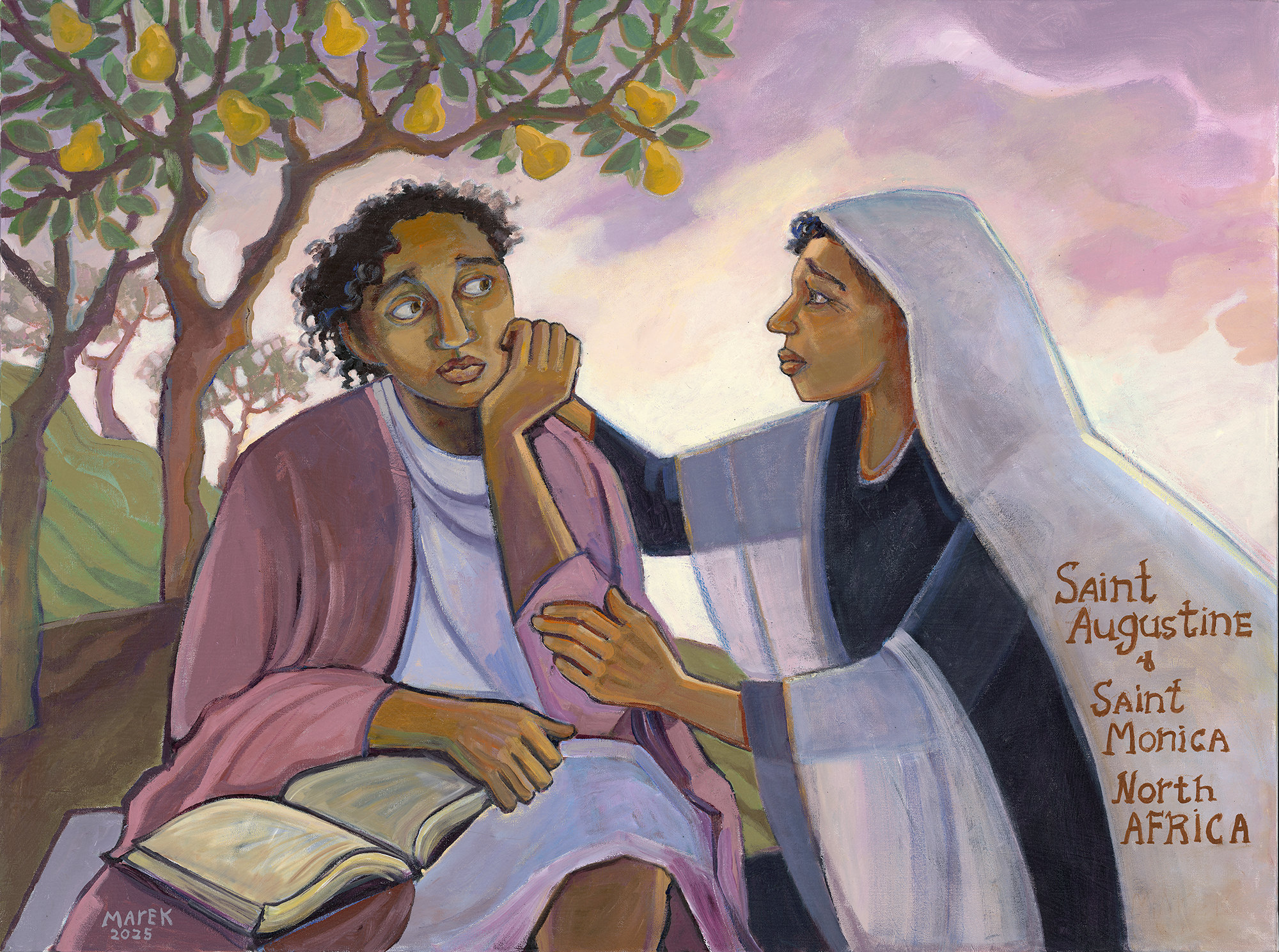 St. Augustine (354-430) and St. Monica  (331-387) North Africa