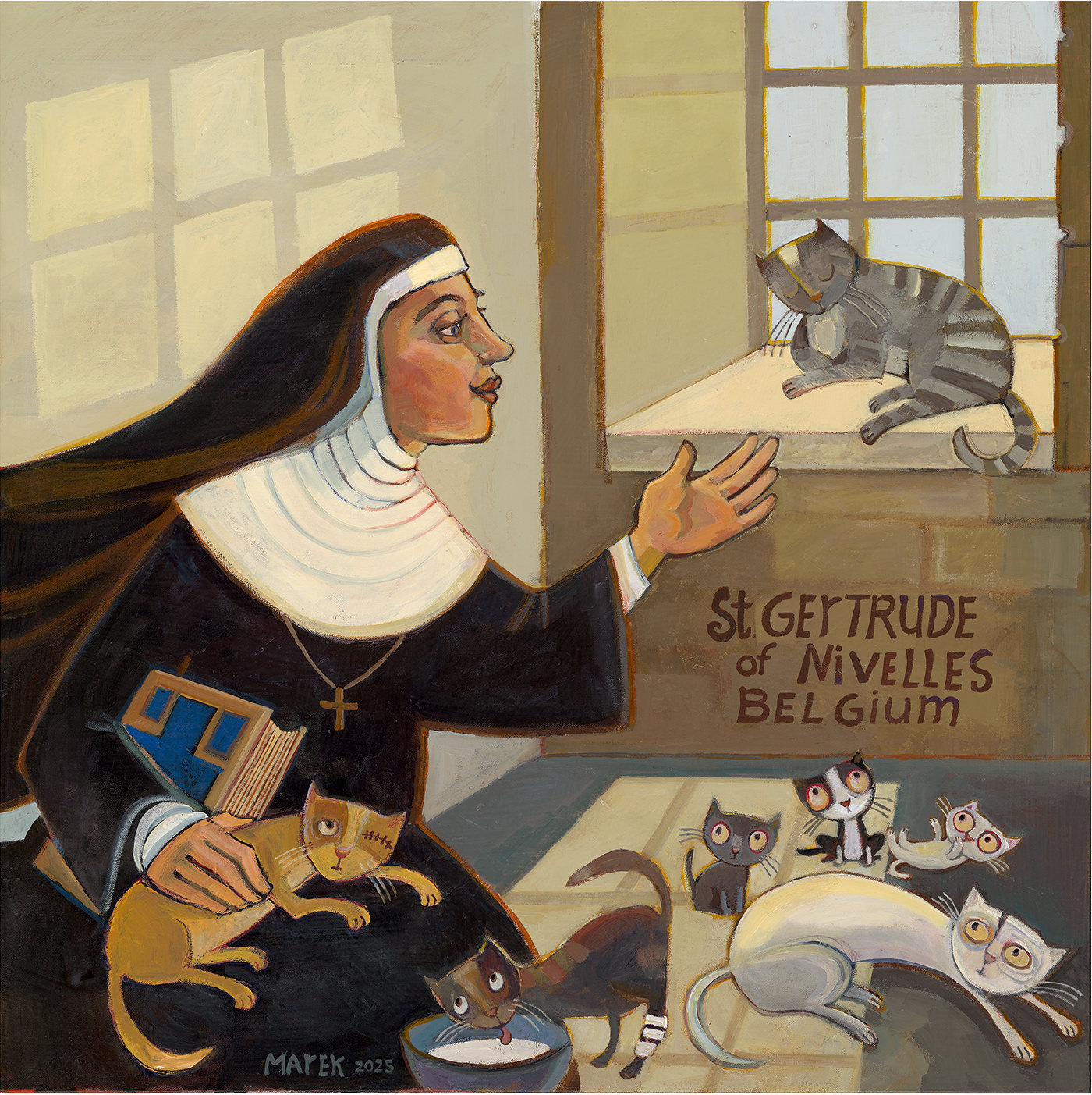St. Gertrude of Nivelles (2) (626-659) Belgium