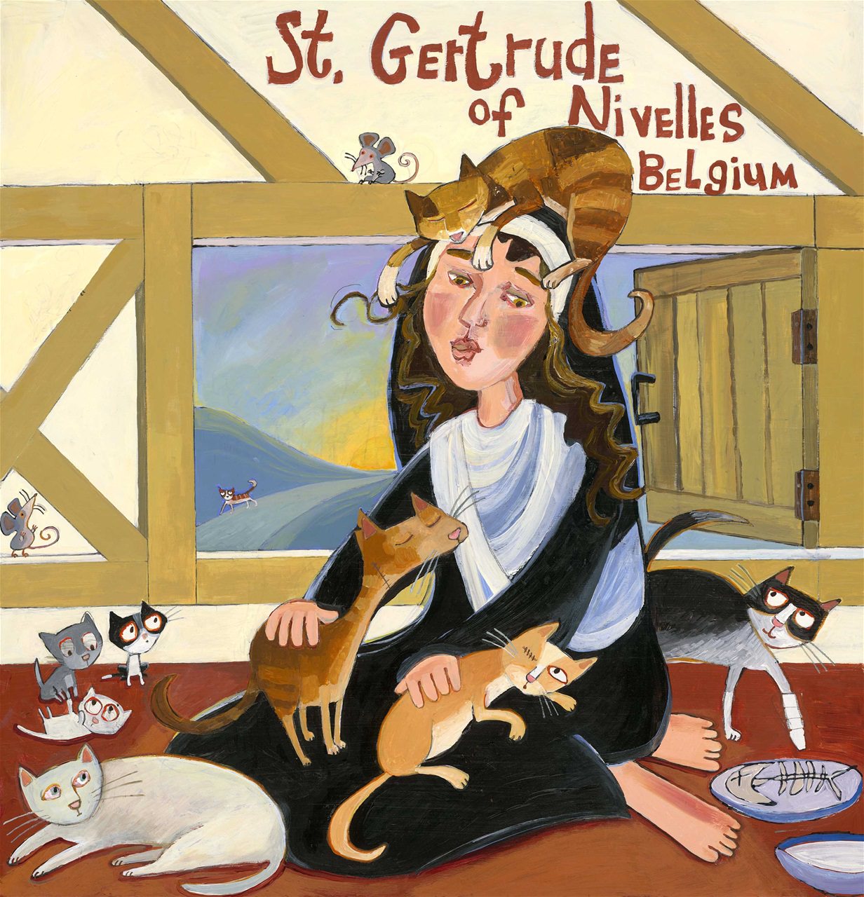 ST. GERTRUDE OF NIVELLES, BELGIUM (626-659)